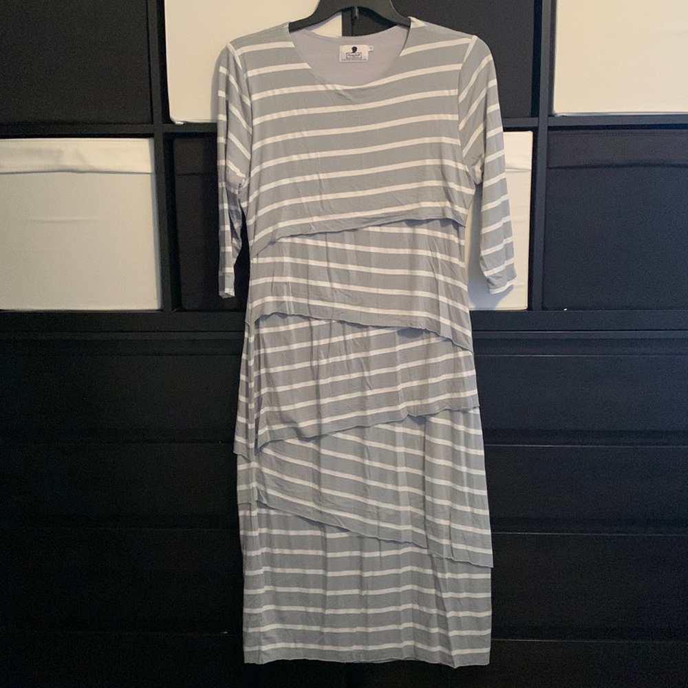Dainty Jewells Blue Striped Dress